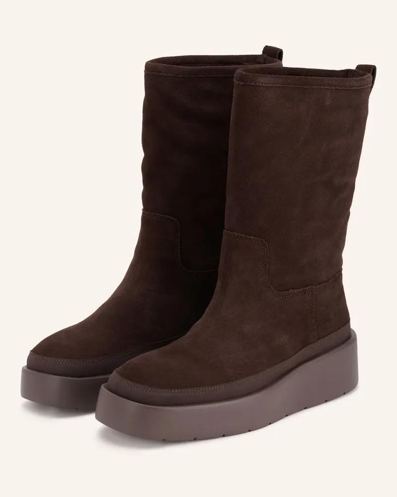 Calvin Klein Plateau-Boots braun Dunkelbraun