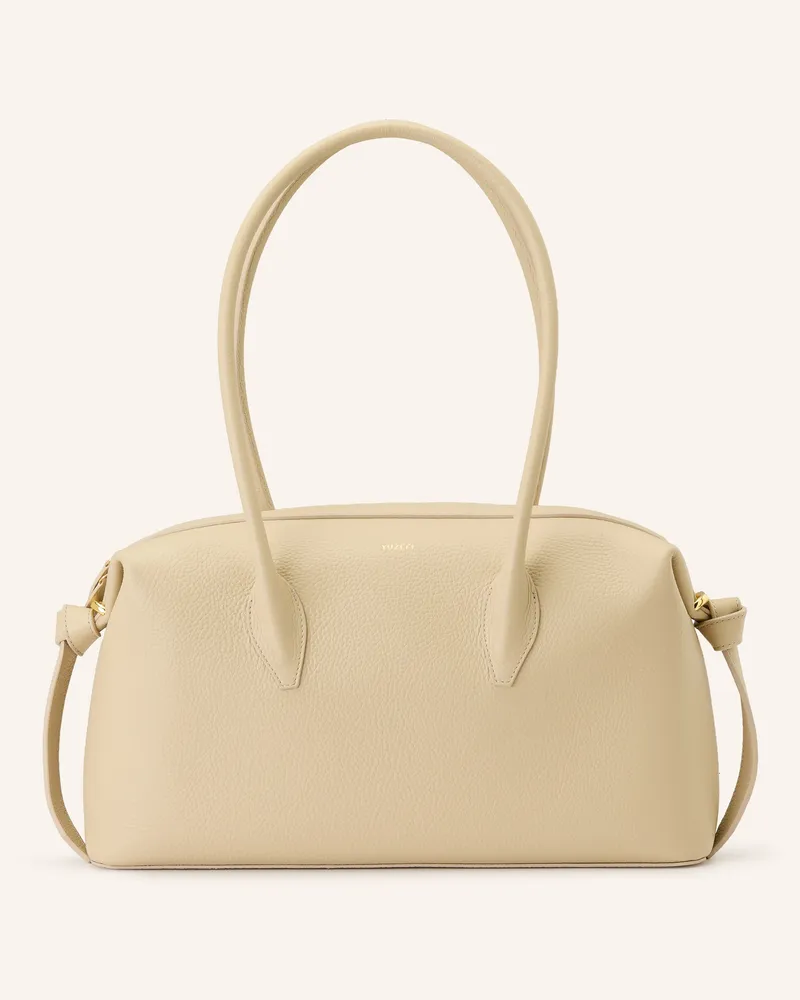 YUZEFI Schultertasche Brioche Duffle grau Creme