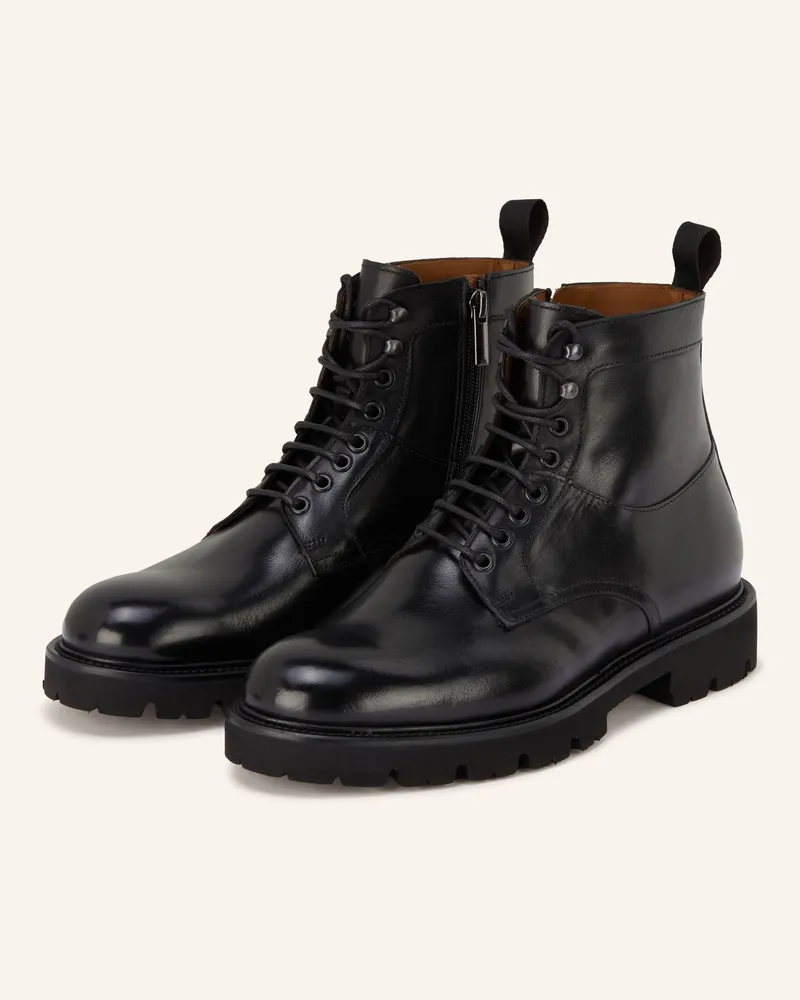 paul Schnürboots schwarz Schwarz