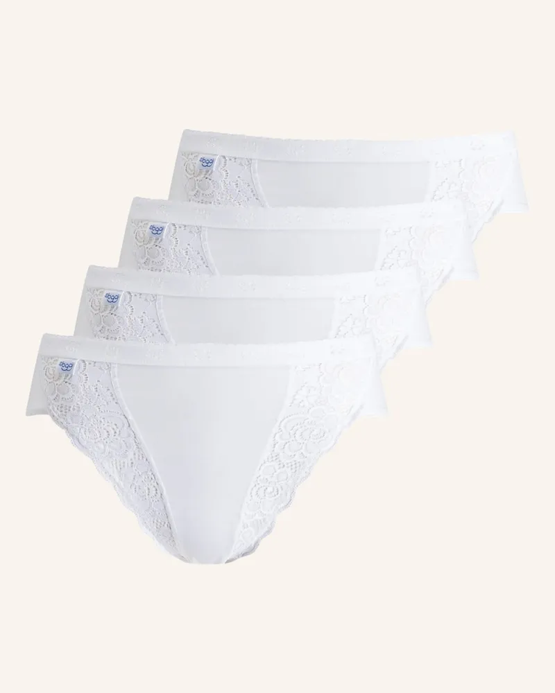 Sloggi 4er-Pack Slips CHIC Weiss