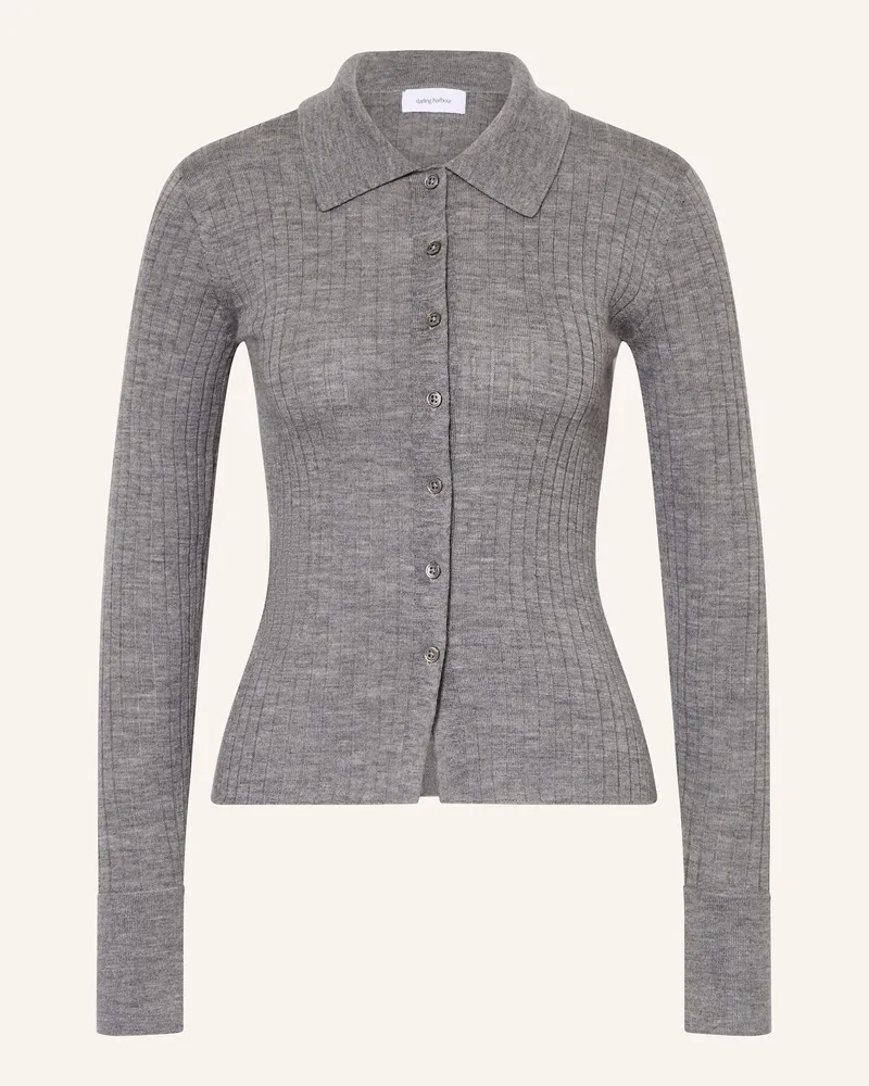 Darling Harbour Strickjacke Dunkelgrau