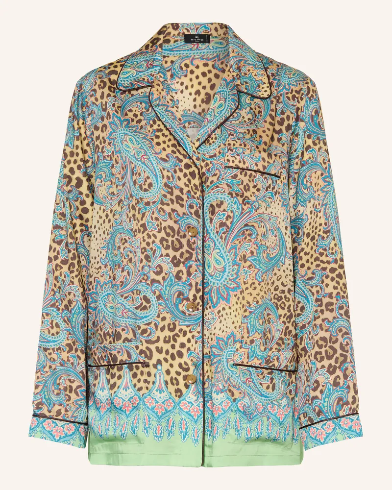 Etro Bluse gruen Türkis