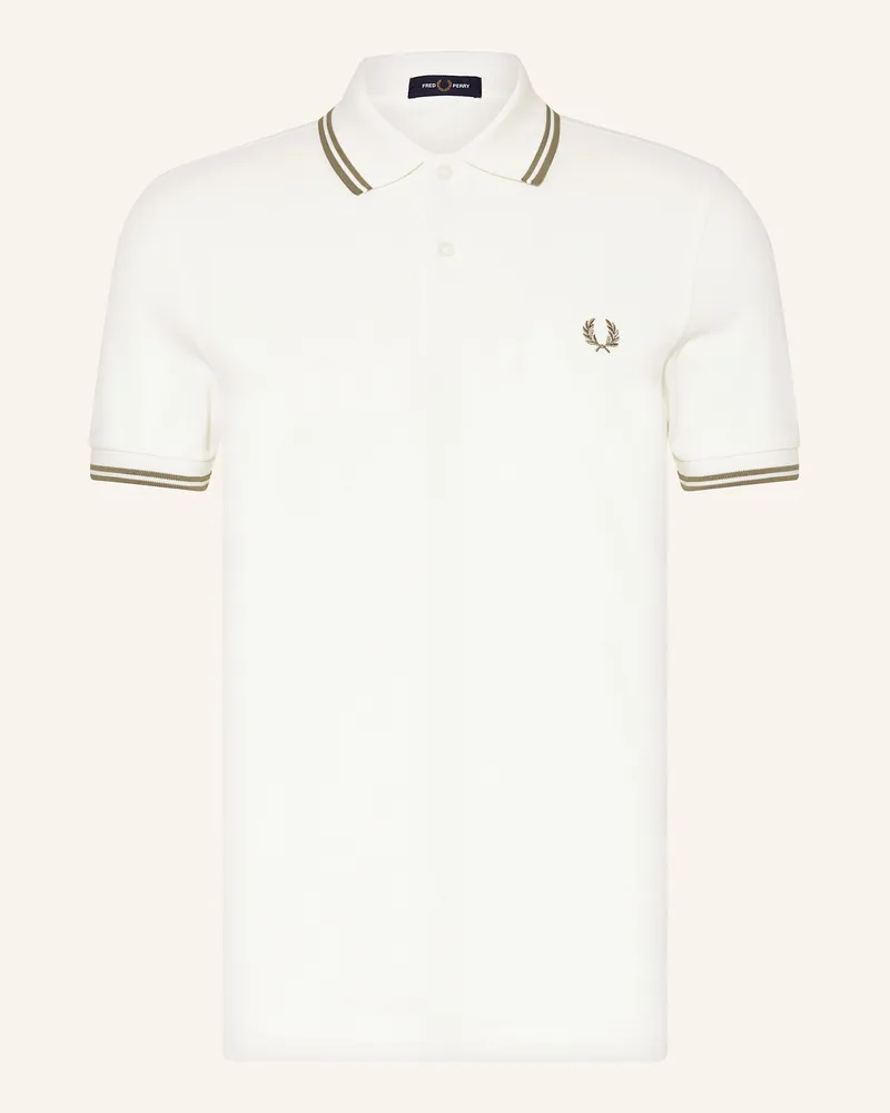 Fred Perry Piqué-Poloshirt Ecru