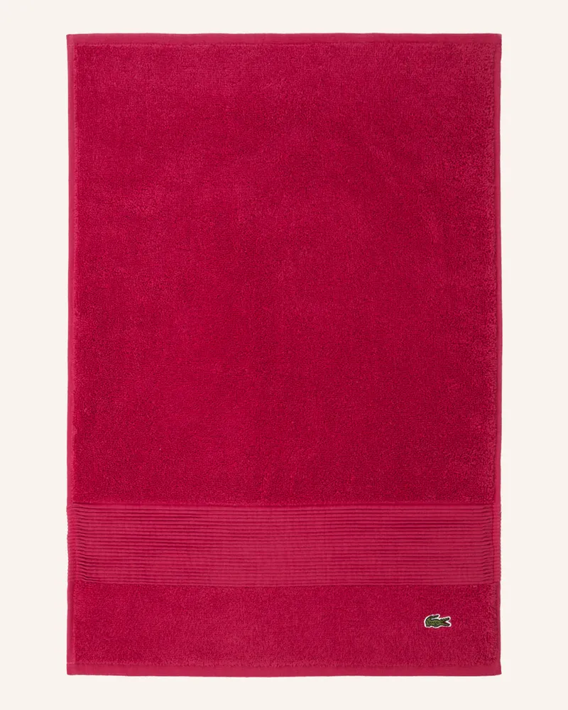 Lacoste Gästetuch 2er Set Llecroco rot Fuchsia