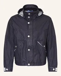 Stone Island Leinenjacke MARINA in Jeansoptik mit abnehmbarer Blau