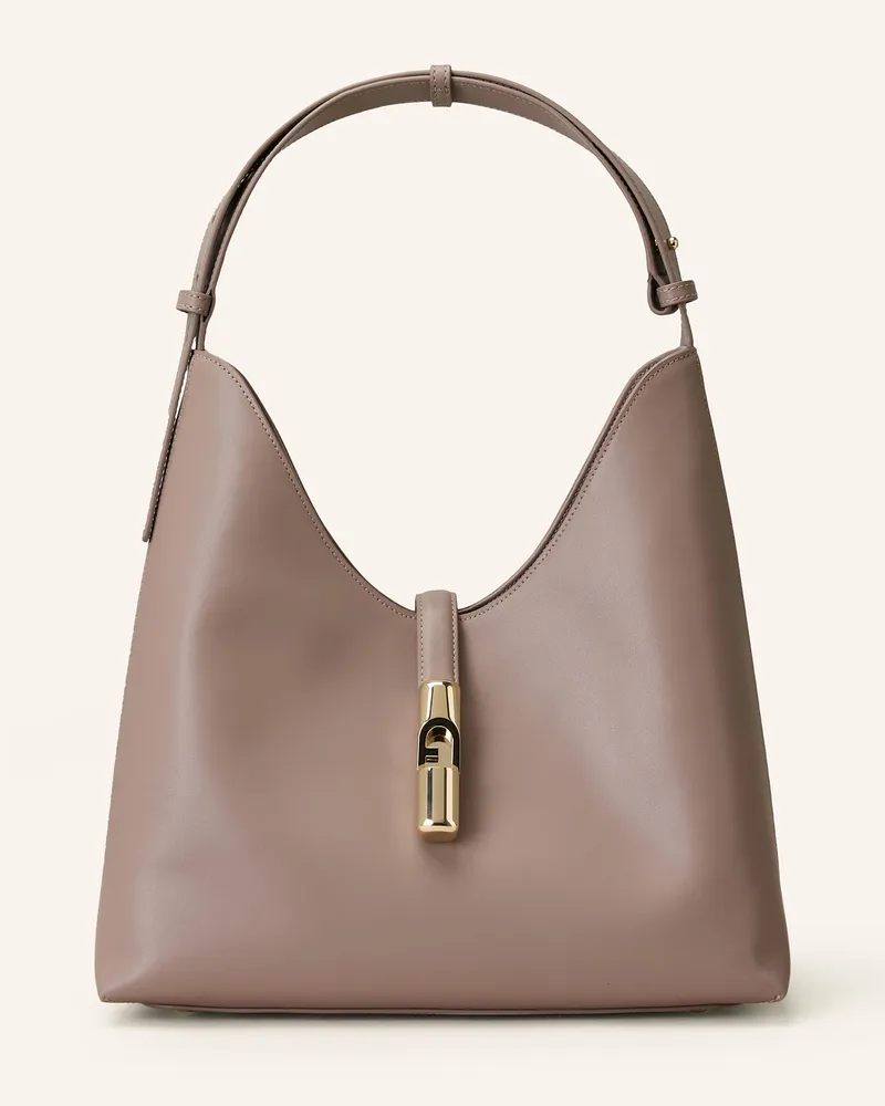 Furla Schultertasche GOCCIA MEDIUM Taupe