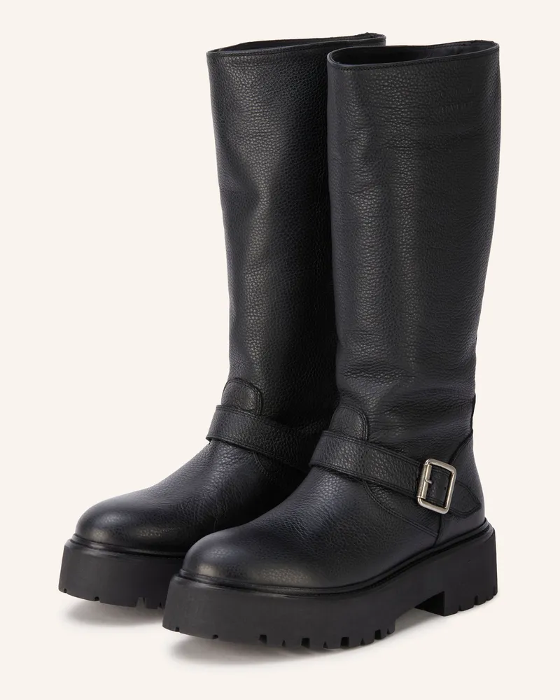 Copenhagen Plateau-Stiefel schwarz Schwarz