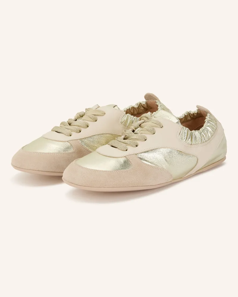 Attilio Giusti Leombruni Sneaker Hoola Hoop Lace Up gold Hellbraun