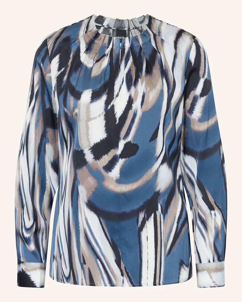 HUGO BOSS Blusenshirt BANORAH aus Seide Blau