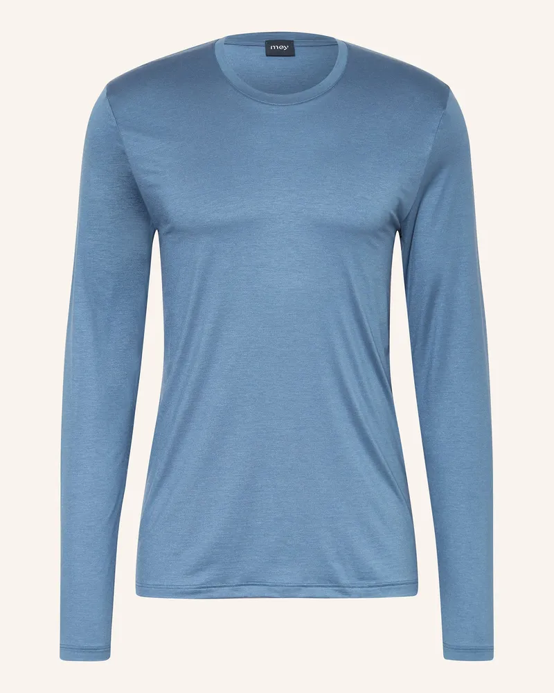 Mey Schlafshirt Serie Selection blau Blau