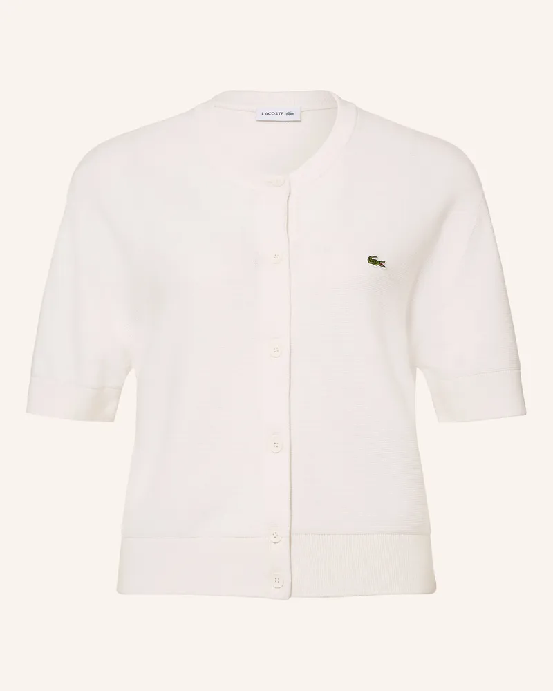 Lacoste Strickjacke weiss Creme