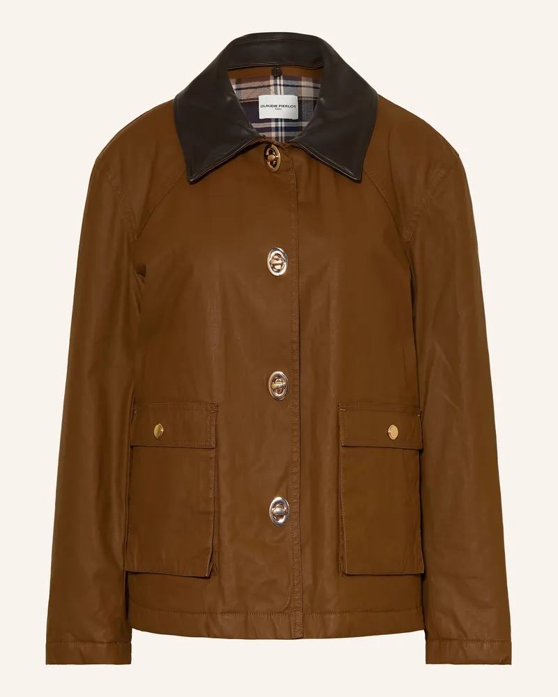 Claudie Pierlot Overjacket Mit Abnehmbarem Kragen braun Braun