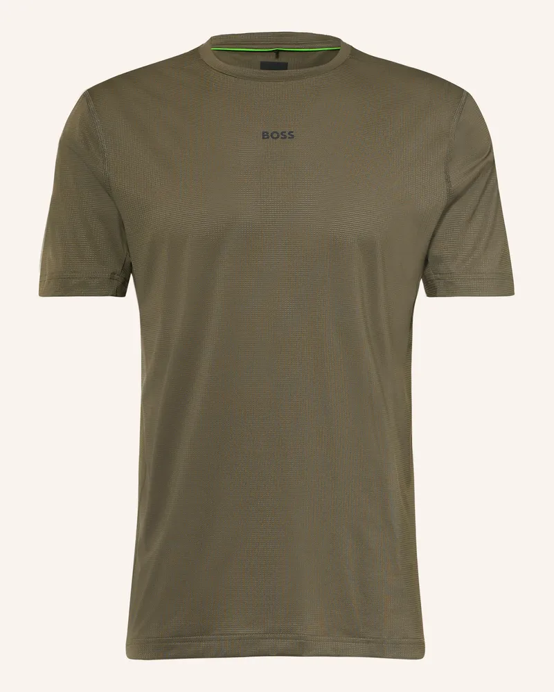 HUGO BOSS Funktionsshirt Active gruen Khaki
