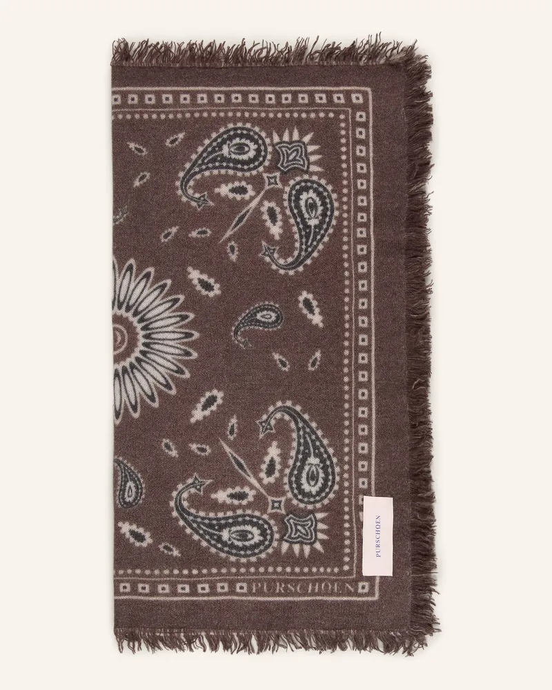 Puschoen Cashmere-Tuch braun Taupe