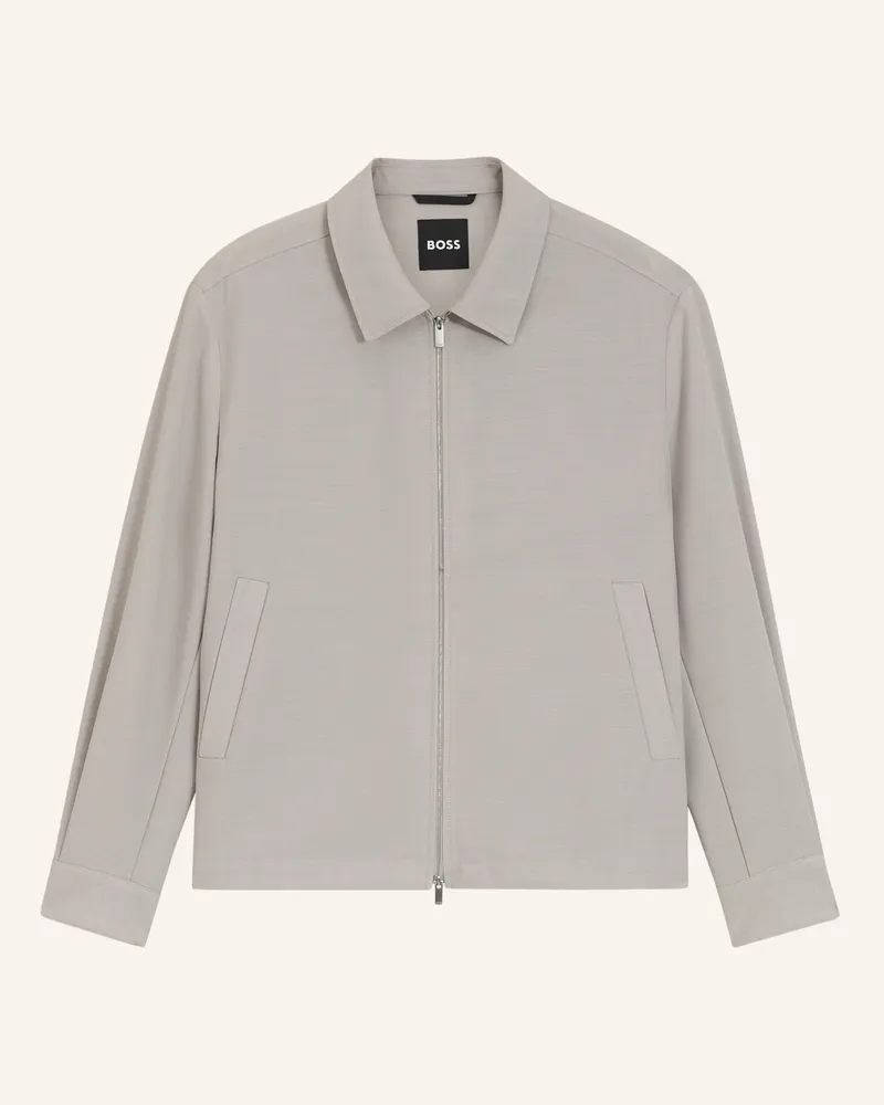HUGO BOSS Blazer P-Carper-Zip-263f Relaxed Fit beige Beige