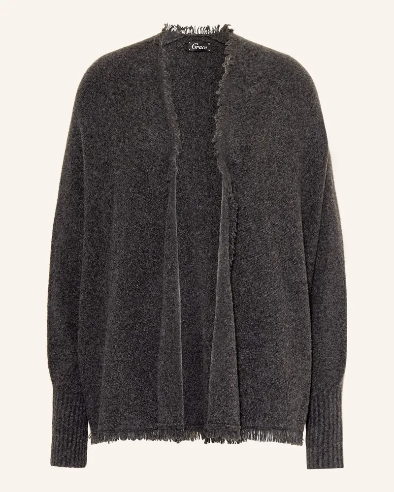 Grace Strickhülle blau Dunkelgrau