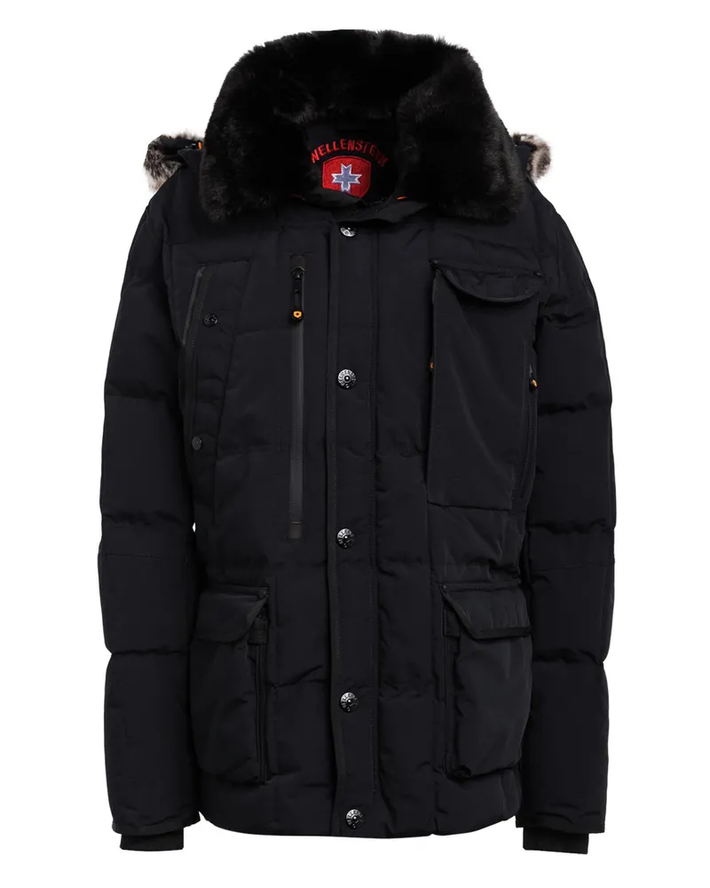 Wellensteyn Steppjacke MARVELLOUS mit Kunstpelz und SORONA® AURA-Isolierung Schwarz