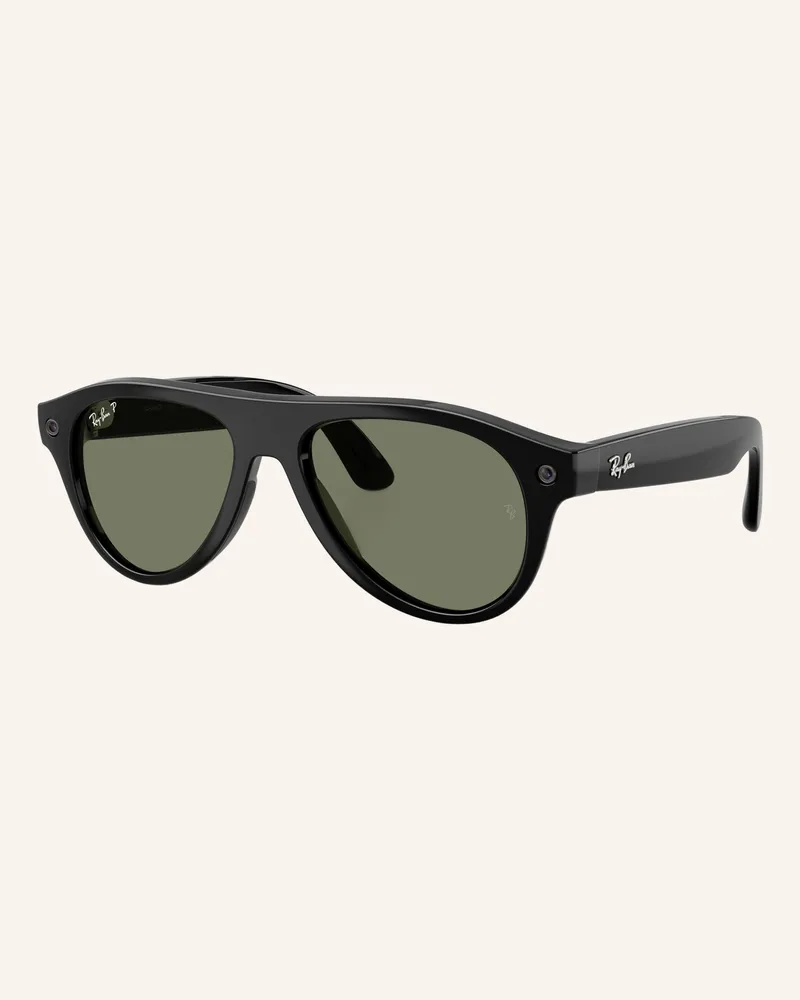 Ray Ban Smart Glasses rw1016 Meta Aviator schwarz Schwarz