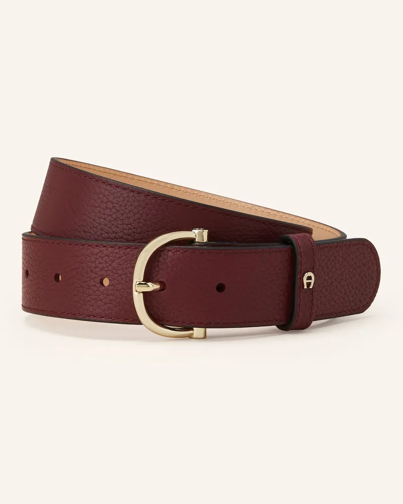 Aigner Ledergürtel Delia rot Dunkelrot