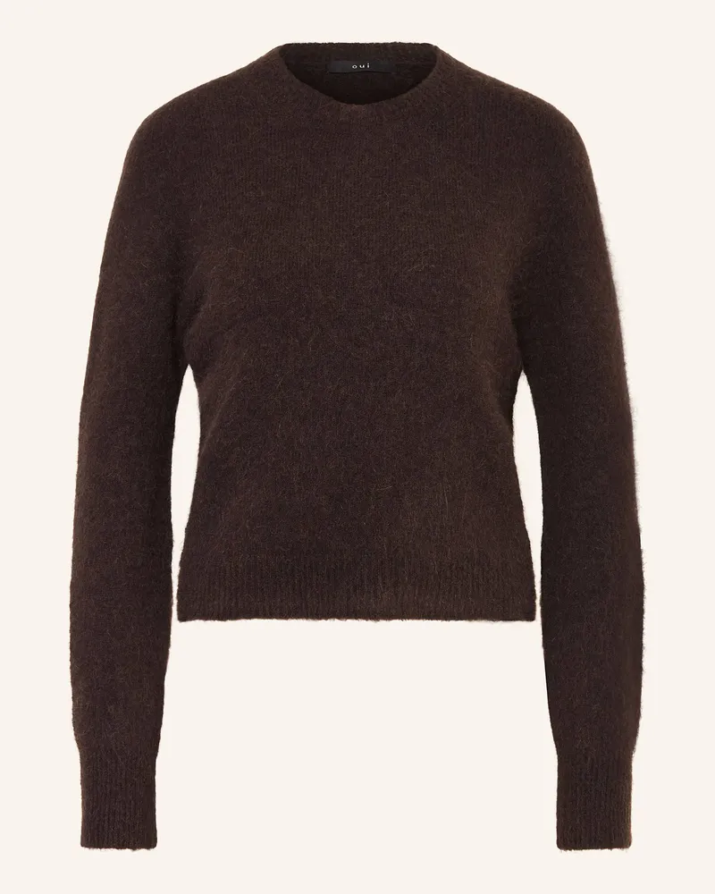 Oui  Pullover Dunkelbraun