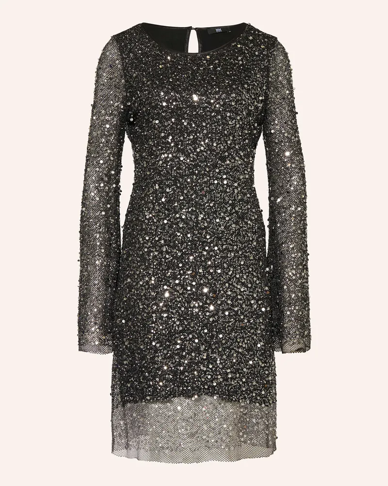 Riani Meshkleid mit Pailletten Schwarz