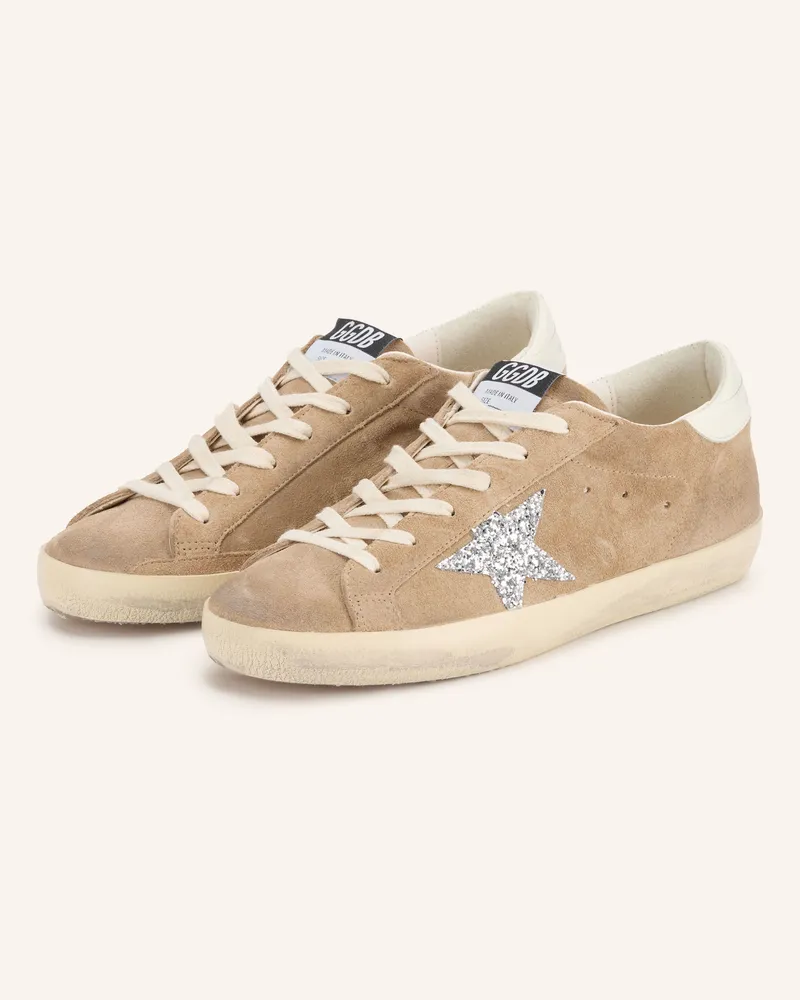 Golden Goose Sneaker Super-Star braun Hellbraun