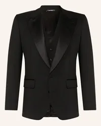 Dolce & Gabbana Anzug Extra Slim Fit mit Galonstreifen Schwarz