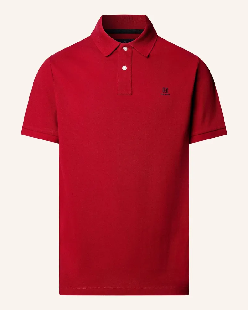 Hackett Poloshirt Heritage H Sml Logo Pl rot Rot