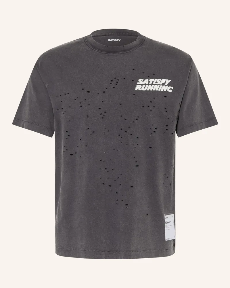 Satisfy Laufshirt MOTHTECH Schwarz