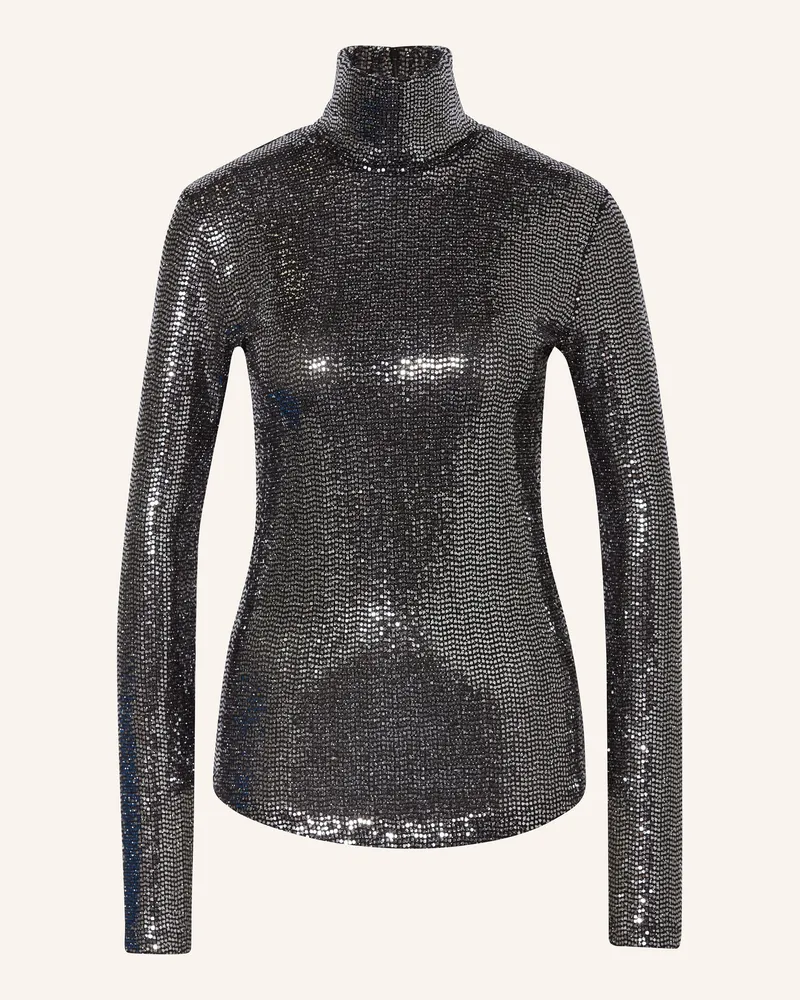 Isabel Marant Rollkragenpullover JOYELA mit Pailletten Schwarz