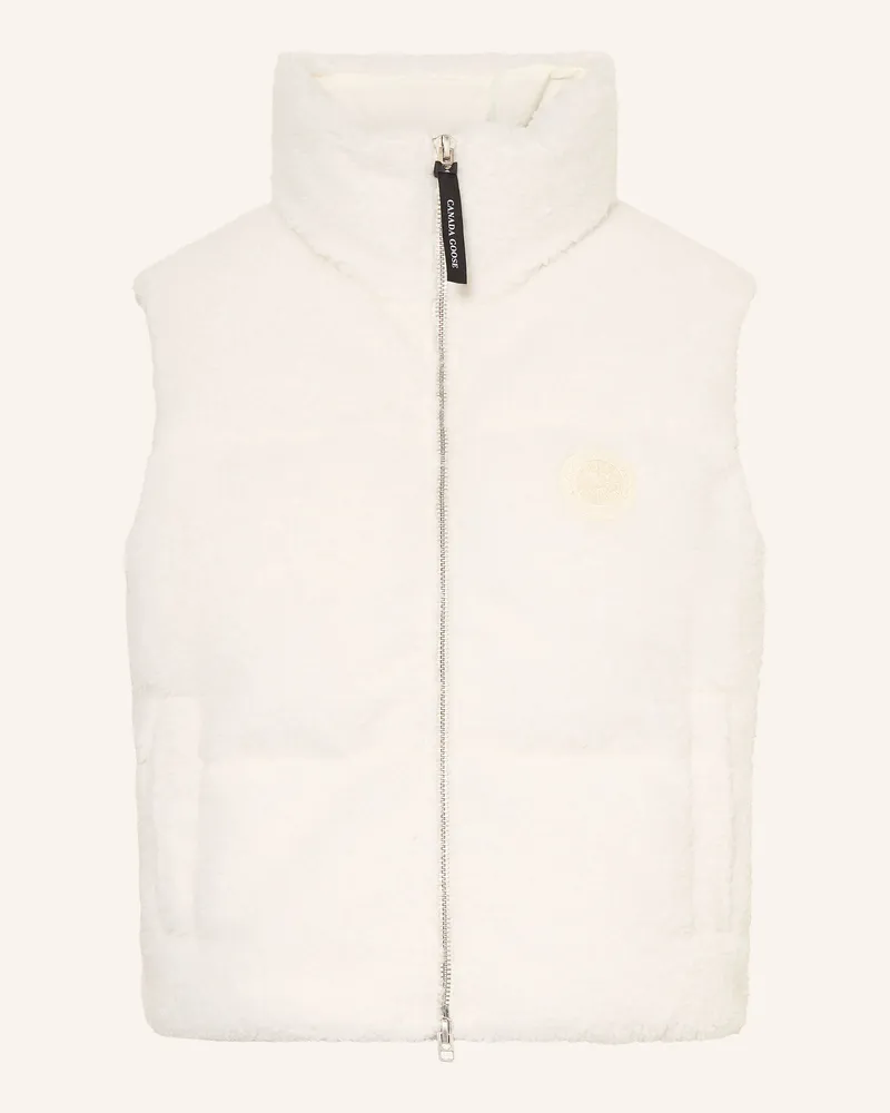 Canada Goose Daunenweste Fallon Aus Teddyfell weiss Weiss
