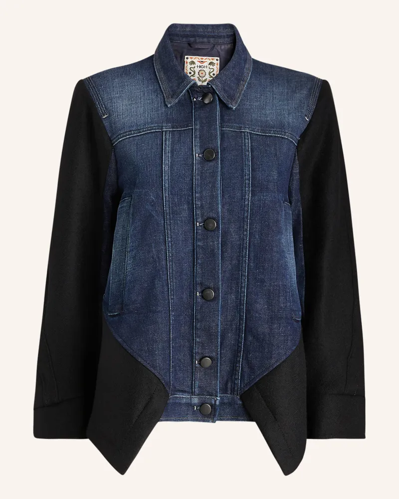 HIGH Jacke URCHIN im Materialmix Schwarz