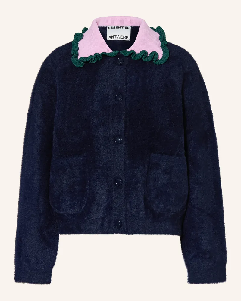 Essentiel Strickjacke blau Dunkelblau