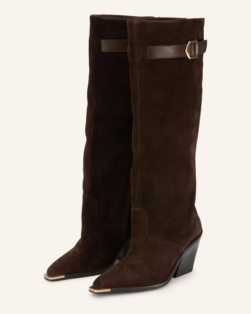 Bronx Cowboy Boots New Kole braun Dunkelbraun