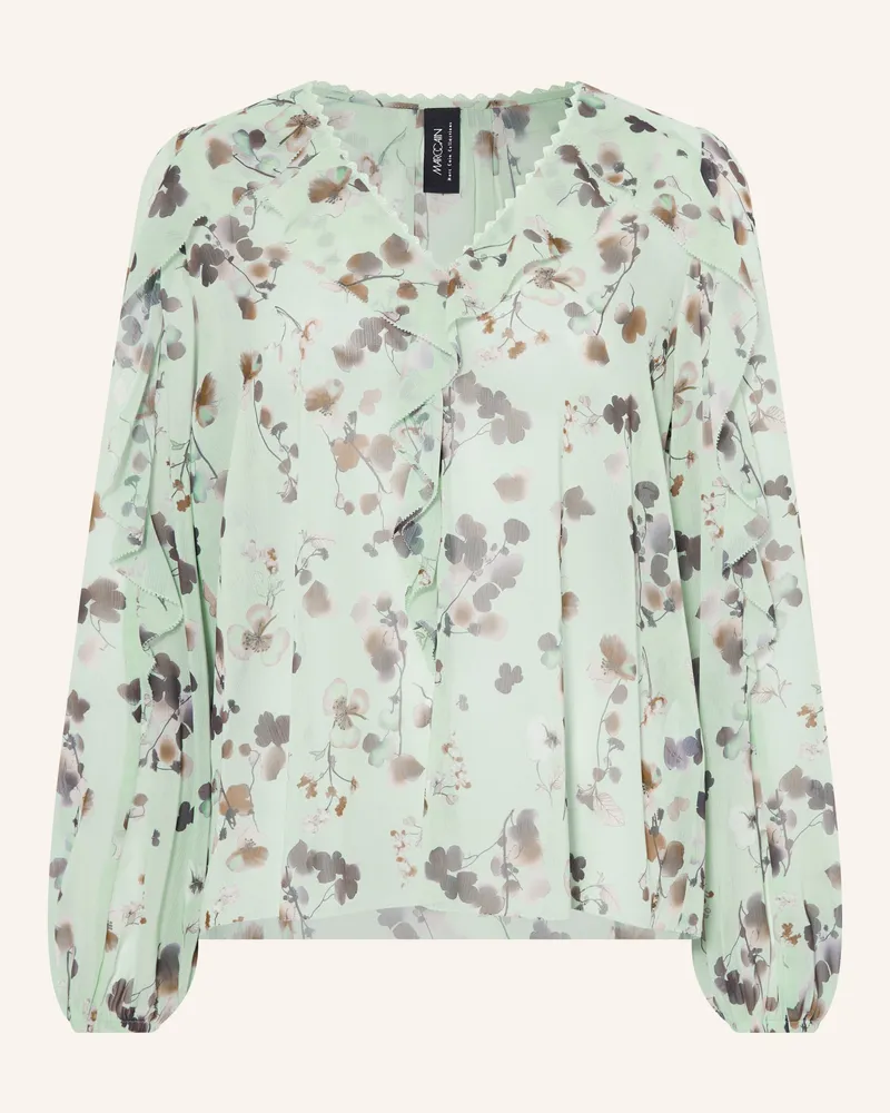 Marc Cain Blusenshirt Mit Volants gruen 505
