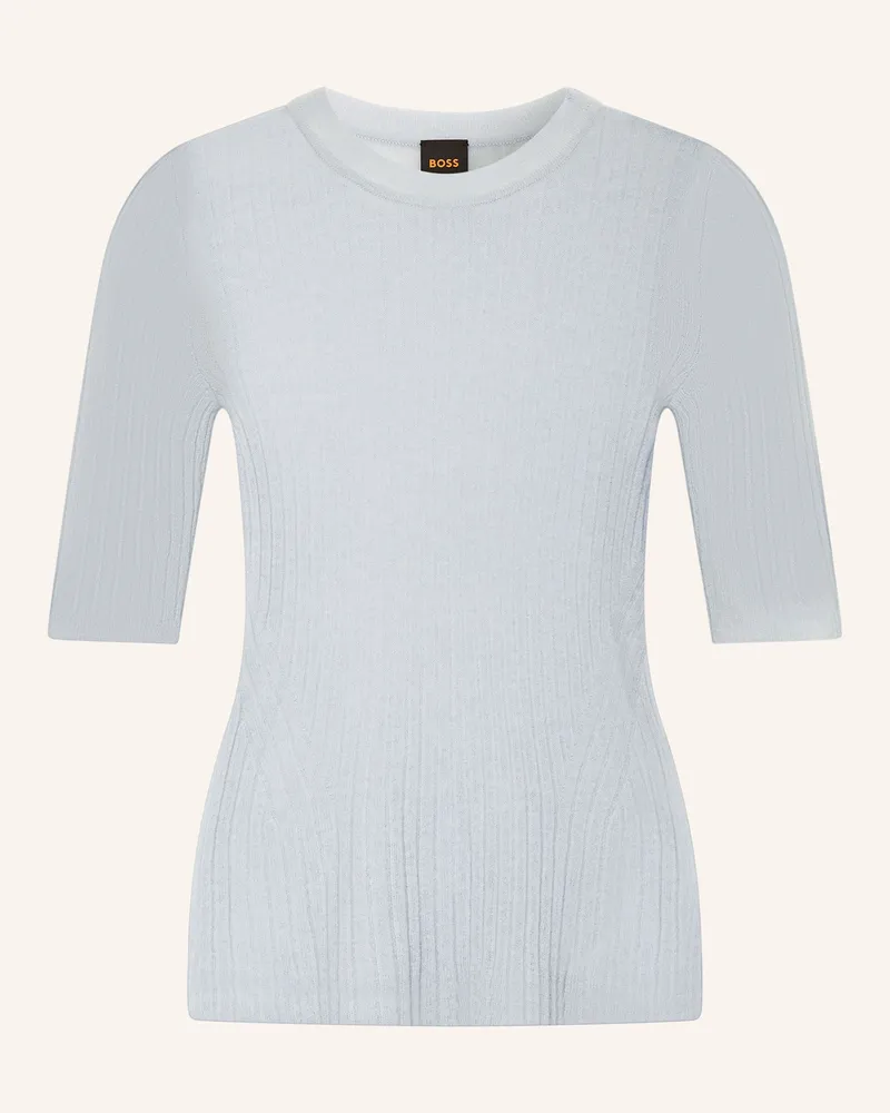 HUGO BOSS Strickshirt FENNINA Hellblau