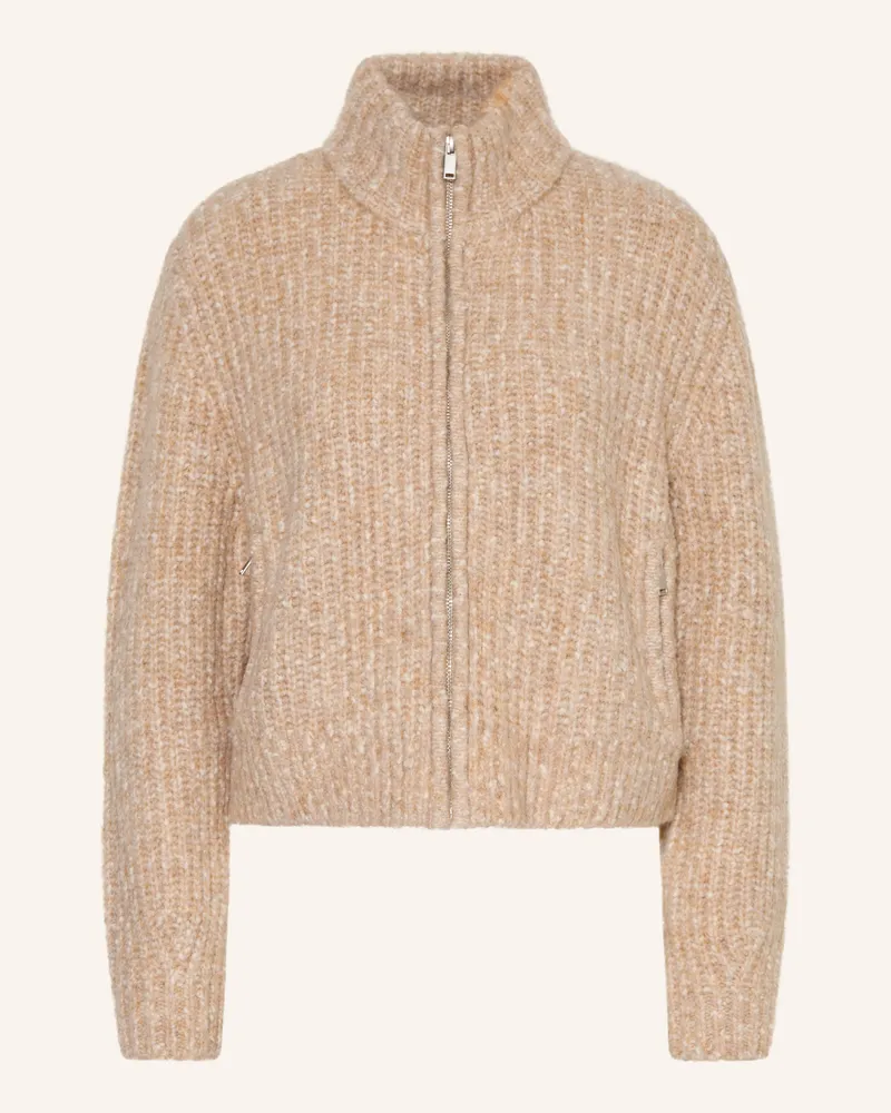 Mrs & HUGS Strickjacke beige Beige