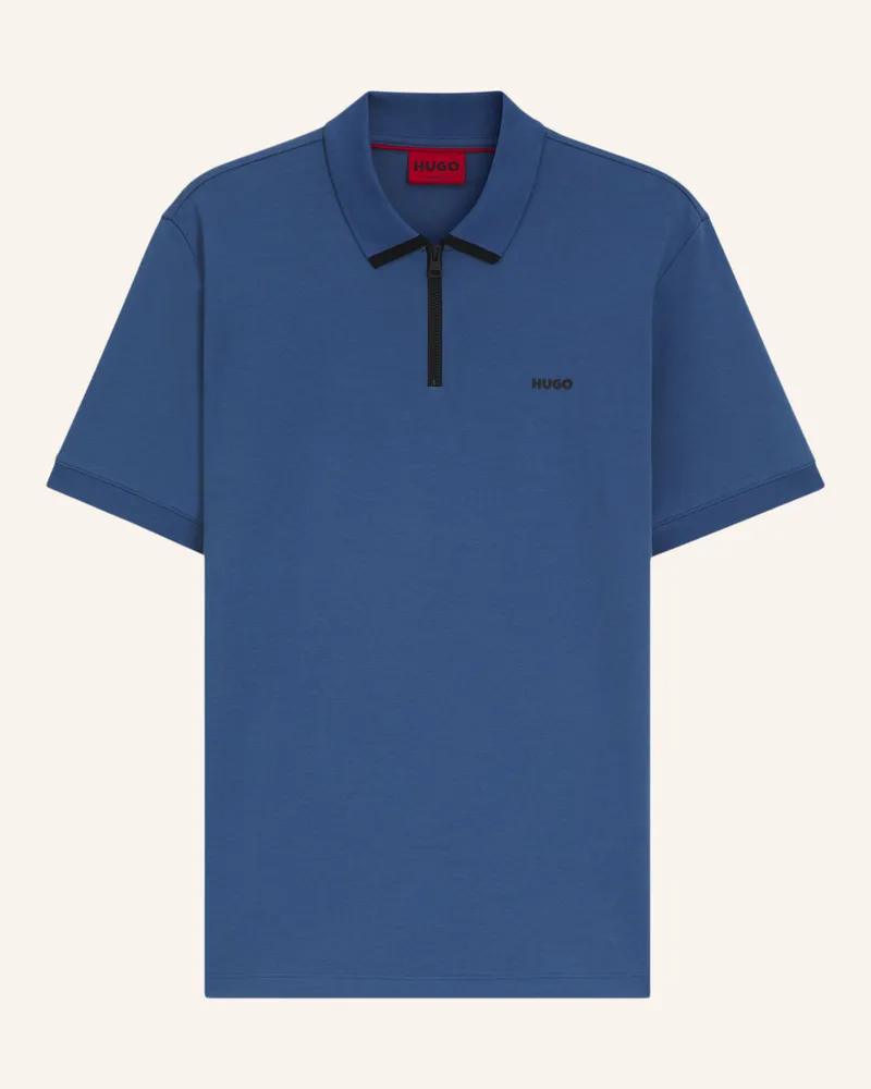 HUGO BOSS Poloshirt DALOMINO Regular Fit Blau