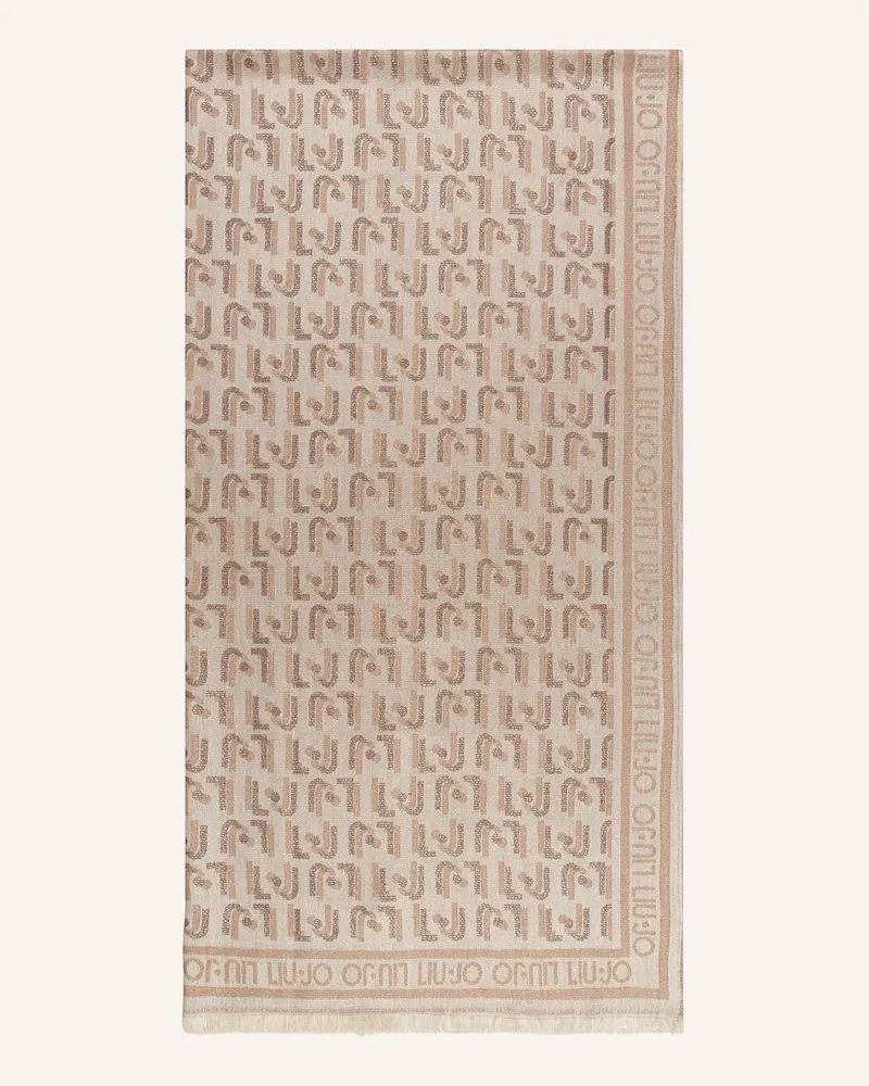Liu Jo Schal mit Glitzergarn Beige