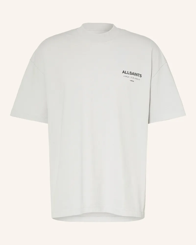 AllSaints T-Shirt Underground blau Hellgrau