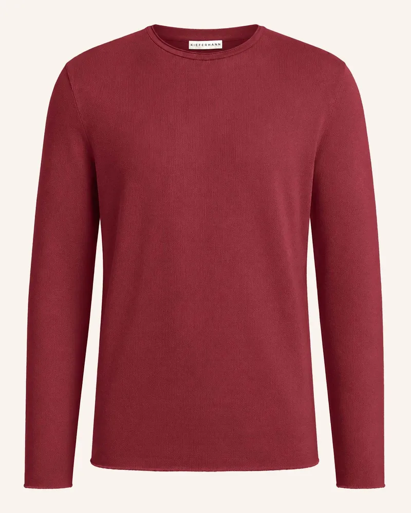 KIEFERMANN Kiefermann Modernes Herren-Sweatshirt Neal rot Dunkelrot