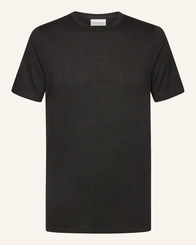 Profuomo T-Shirt kurzarm Braun