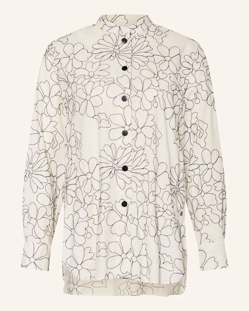 Bogner Bluse mit Leinen Ecru