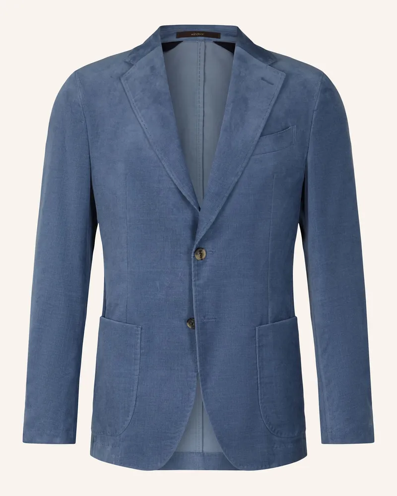 windsor. Anzugsakko GIO Shaped Fit aus Cord Blau