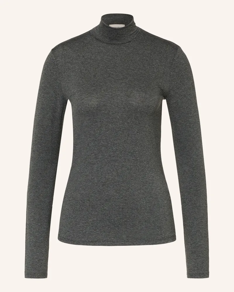 Max Mara Rollkragenshirt Multif grau Dunkelgrau