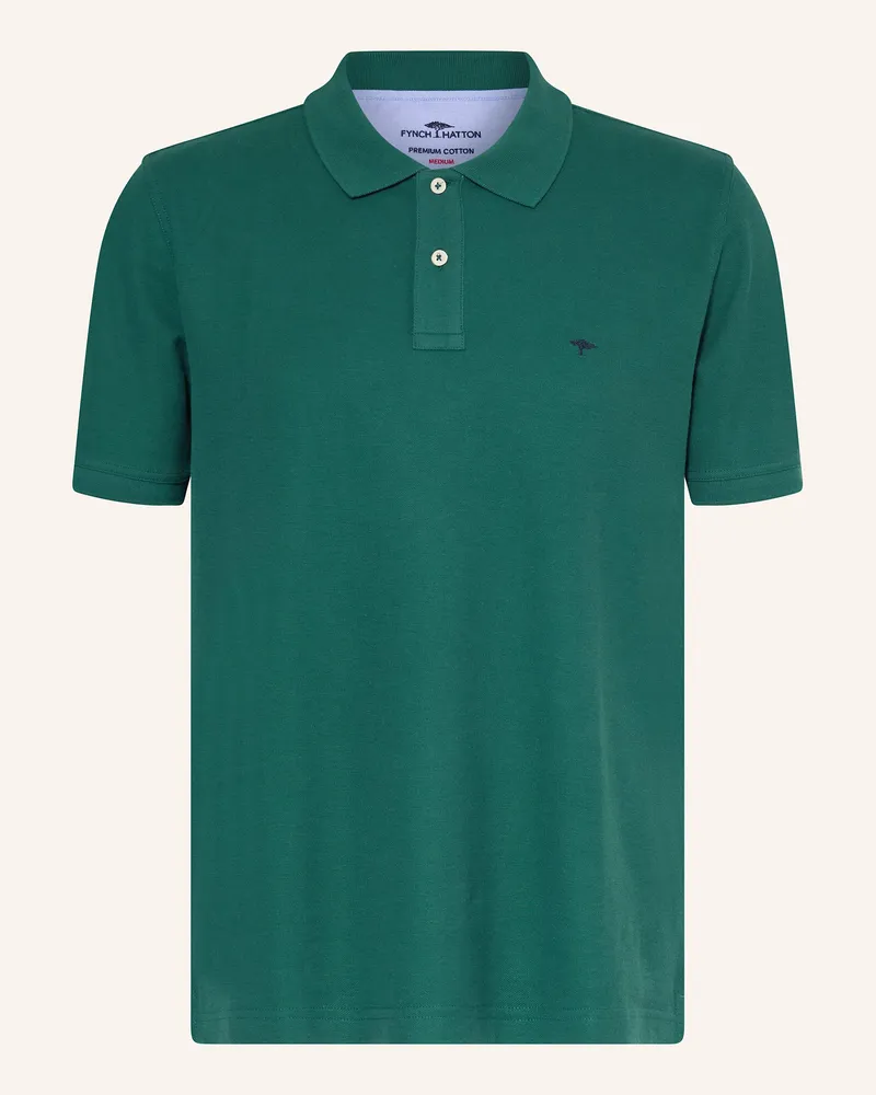 Fynch-Hatton Piqué-Poloshirt Dunkelgrün