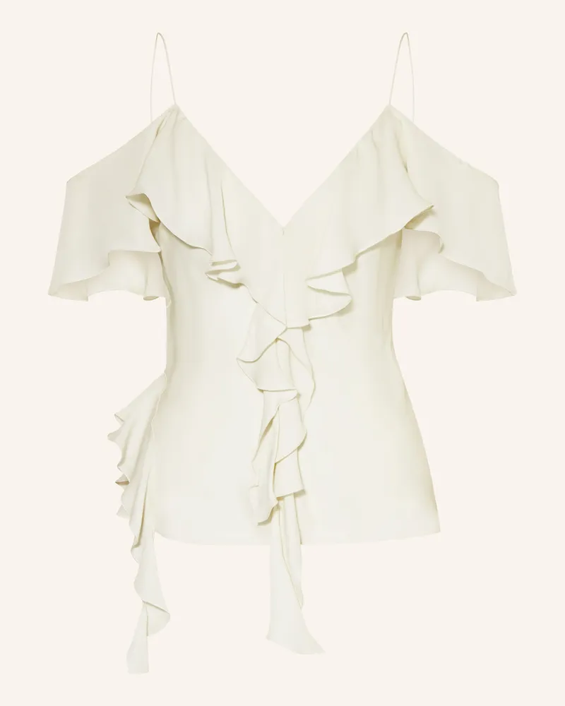 Dorothee Schumacher Seidentop SHEER TWIST I mit Volants Hellgelb