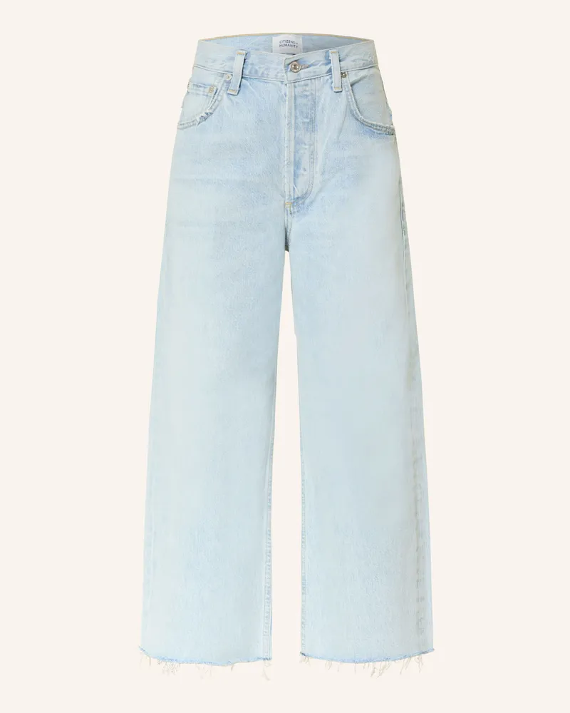 Citizens of humanity Cropped Jeans Ayla Raw Hem blau Sailor