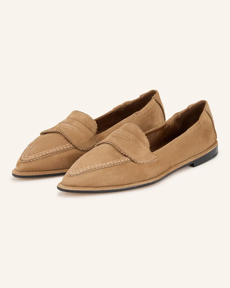 POMME D'OR Penny-Loafer Grace braun Camel