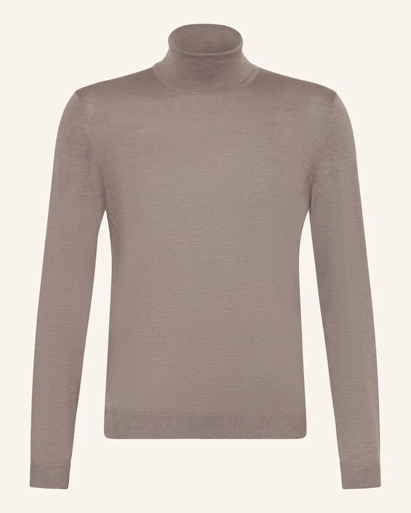 Maerz Rollkragenpullover beige Braun